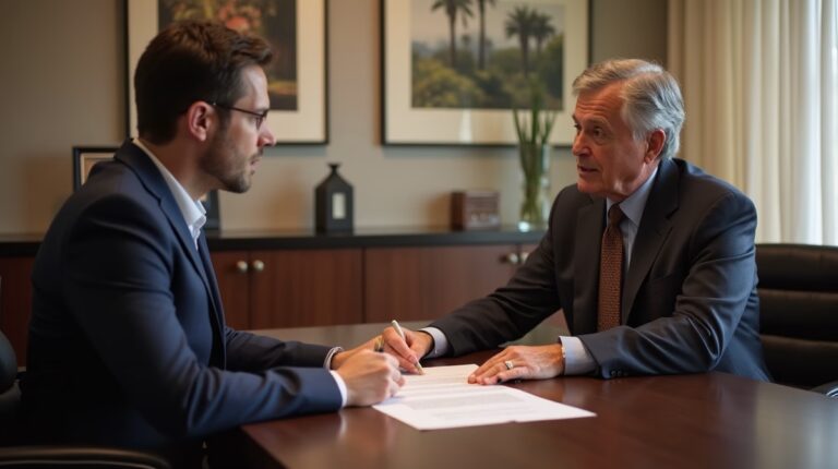 The probate staff working with Managing Partner Steven Farley Bliss helping Riverside County families from our San Diego office consults with appointed administrators in our San Diego office handling critical legal details discussing Stopping Inheritance for Drug Problems