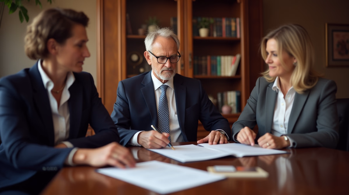 The probate staff working under Managing Partner Steven Farley Bliss focused on Riverside County probate matters is shown meeting with clients in our Southern California office addressing critical legal details discussing Stopping a Temecula Property Sale in Court