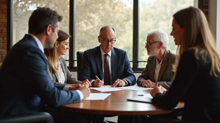 The probate staff working under Managing Partner Steven Farley Bliss focused on Riverside County probate matters is shown meeting with clients in our Southern California office addressing critical legal details discussing Suing for Double Damages in Probate