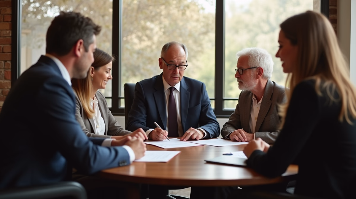 The probate staff working under Managing Partner Steven Farley Bliss focused on Riverside County probate matters is shown meeting with clients in our Southern California office addressing critical legal details discussing Suing for Double Damages in Probate
