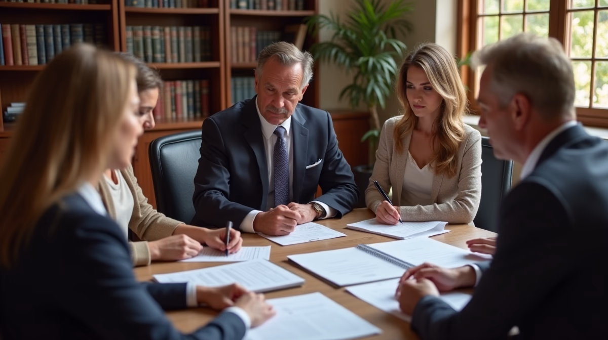 The probate staff working under Managing Partner Steven Farley Bliss focused on Riverside County probate matters is shown meeting with clients in our Southern California office addressing critical legal details discussing Suing for a Marvin Claim in Probate