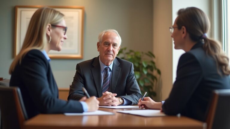 The dedicated trusts staff at The Law Firm of Steven F Bliss Esq focused on Riverside County trust matters meets with clients to manage the trust administration process to sign vital paperwork discussing Terminating a Trust Upon Specific Events
