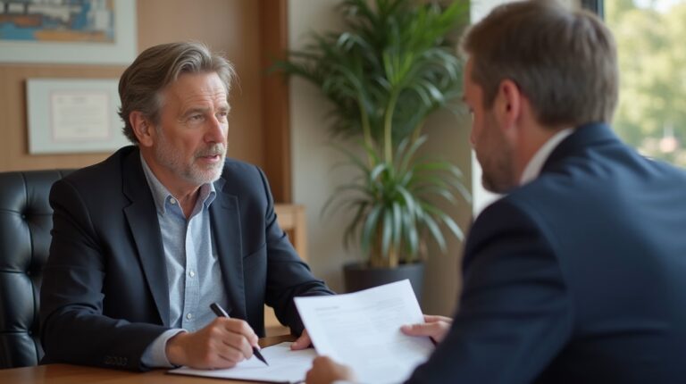 The probate staff working under Managing Partner Steven Farley Bliss focused on Riverside County probate matters is shown meeting with clients in our Southern California office addressing critical legal details discussing The 90 Rule for Selling Real Estate