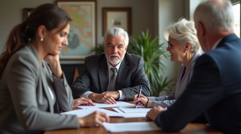 The probate staff working under Managing Partner Steven Farley Bliss focused on Riverside County probate matters is shown meeting with clients in our Southern California office addressing critical legal details discussing Tracking California Property Tax Deadlines