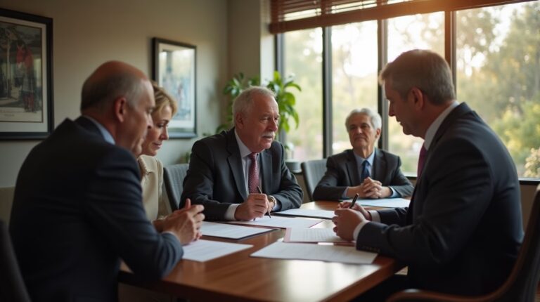The probate staff working under Managing Partner Steven Farley Bliss focused on Riverside County probate matters is shown meeting with clients in our Southern California office addressing critical legal details discussing Tracking Probate Lawyer Fees