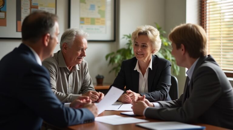 The dedicated trusts staff at The Law Firm of Steven F Bliss Esq focused on Riverside County trust matters meets with clients to manage the trust administration process to sign vital paperwork discussing Transferring Assets to a Domestic Partner