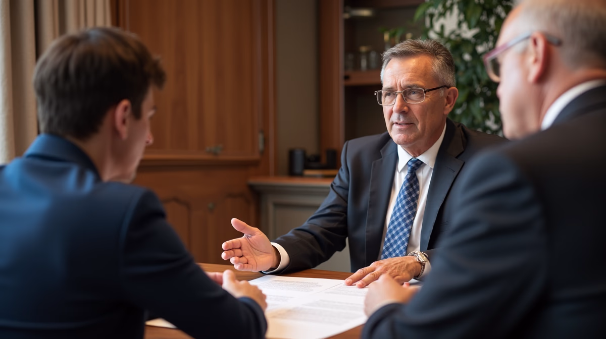 The probate staff working under Managing Partner Steven Farley Bliss focused on Riverside County probate matters is shown meeting with clients in our Southern California office addressing critical legal details discussing Transferring a Car Without Probate