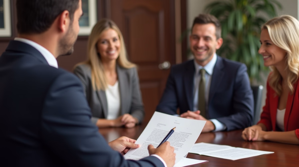 The dedicated trusts staff at The Law Firm of Steven F Bliss Esq focused on Riverside County trust matters meets with clients to manage the trust administration process to sign vital paperwork discussing Transferring a Temecula Family Business