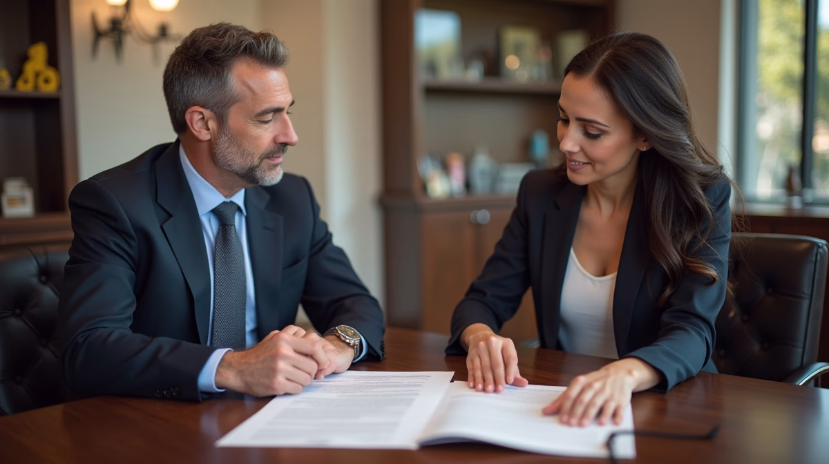 The dedicated trusts staff at The Law Firm of Steven F Bliss Esq focused on Riverside County trust matters meets with clients to manage the trust administration process to sign vital paperwork discussing Transfers to Temecula Business Partners