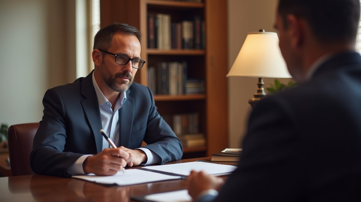 The dedicated trusts staff at The Law Firm of Steven F Bliss Esq focused on Riverside County trust matters meets with clients to manage the trust administration process to sign vital paperwork discussing Trust Administration vs Court Conservatorships
