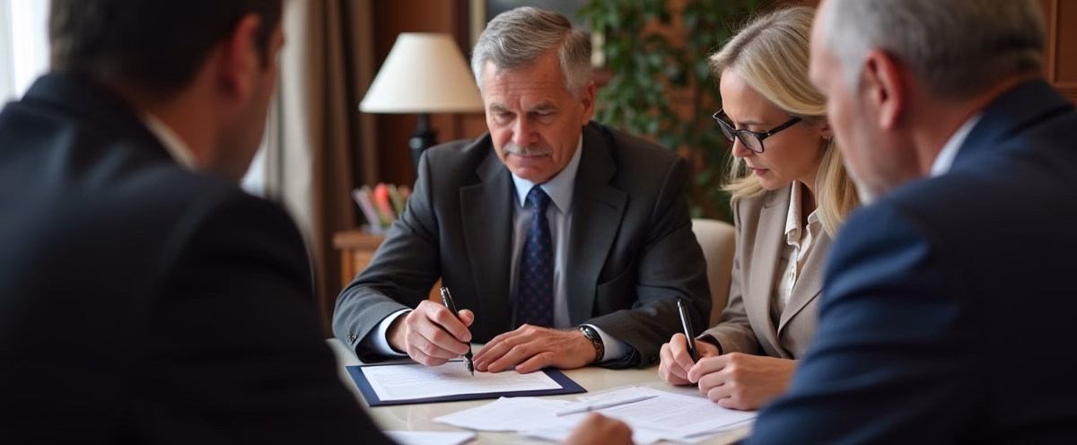 The probate staff working under Managing Partner Steven Farley Bliss focused on Riverside County probate matters is shown meeting with clients in our Southern California office addressing critical legal details discussing Understanding the Statutory Fee Structure