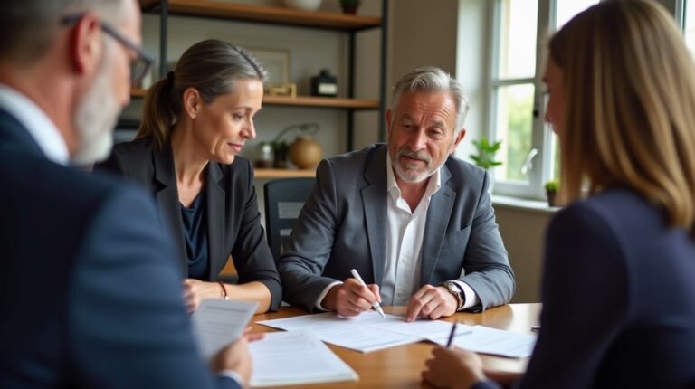 The probate staff working under Managing Partner Steven Farley Bliss focused on Riverside County probate matters is shown meeting with clients in our Southern California office addressing critical legal details discussing Using Heggstad to Avoid Probate
