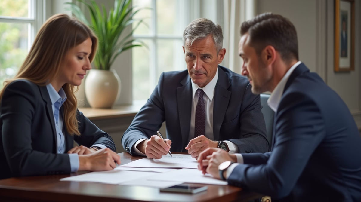The probate staff working under Managing Partner Steven Farley Bliss focused on Riverside County probate matters is shown meeting with clients in our Southern California office addressing critical legal details discussing Waiting Period for Small Estates