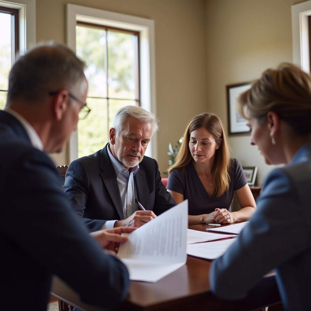 The probate staff working under Managing Partner Steven Farley Bliss focused on Riverside County probate matters is shown meeting with clients in our Southern California office addressing critical legal details discussing What Happens When You Amend a Probate Petition