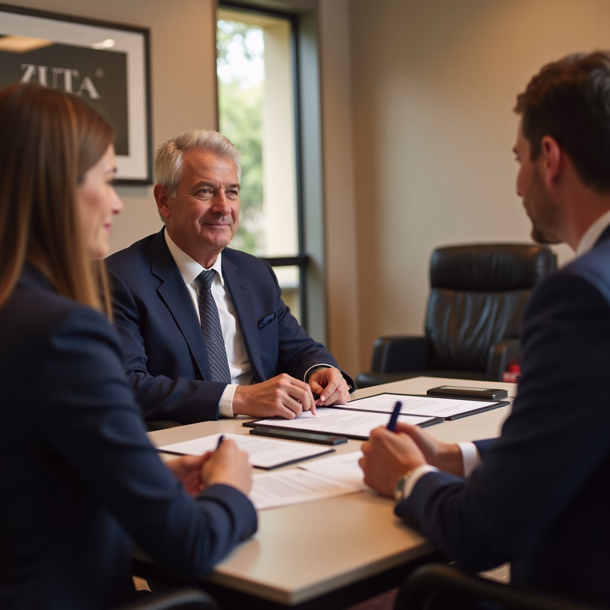 The probate staff working under Managing Partner Steven Farley Bliss focused on Riverside County probate matters is shown meeting with clients in our Southern California office addressing critical legal details discussing What Happens When a Trust is Amended