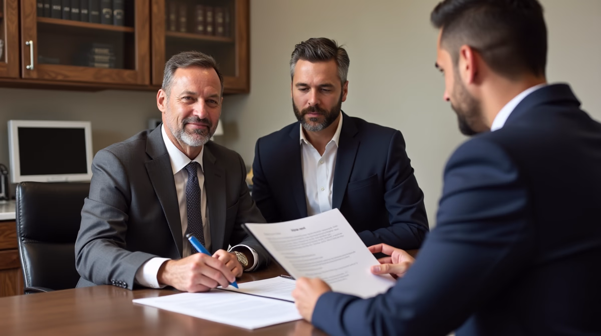 The probate staff working under Managing Partner Steven Farley Bliss focused on Riverside County probate matters is shown meeting with clients in our Southern California office addressing critical legal details discussing What Happens in an Intestate Estate