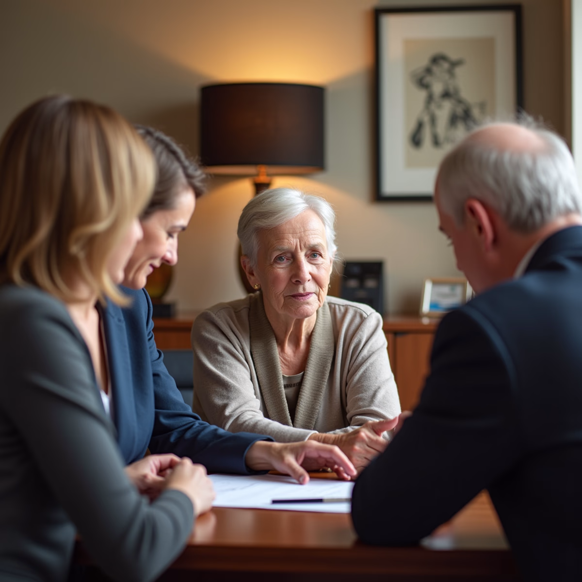 The probate staff working with Managing Partner Steven Farley Bliss helping Riverside County families from our San Diego office consults with appointed administrators in our San Diego office handling critical legal details discussing What Happens to Assets When a US Citizen Dies with NonCitizen Beneficiaries