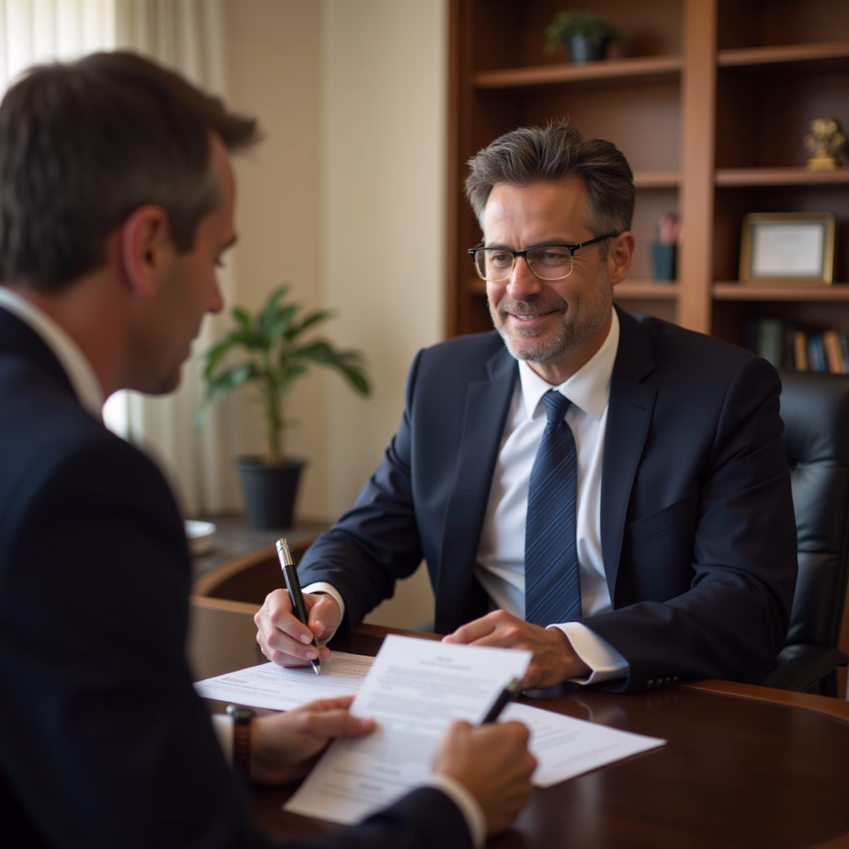 The dedicated trusts staff at The Law Firm of Steven F Bliss Esq focused on Riverside County trust matters meets with clients to manage the trust administration process to sign vital paperwork discussing What Happens to Debts When Assets Are in a Revocable Living Trust