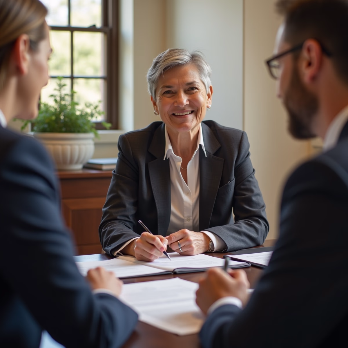 The dedicated trusts staff at The Law Firm of Steven F Bliss Esq focused on Riverside County trust matters meets with clients to manage the trust administration process to sign vital paperwork discussing What Happens with the Assets Themselves