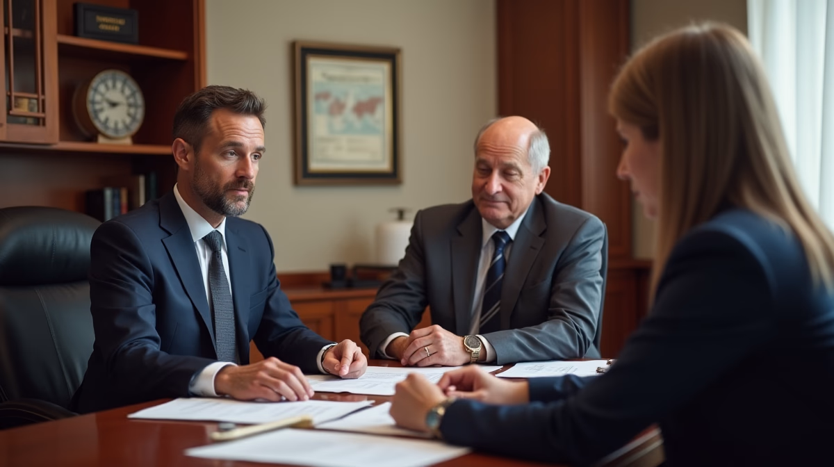 The probate staff working under Managing Partner Steven Farley Bliss focused on Riverside County probate matters is shown meeting with clients in our Southern California office addressing critical legal details discussing What Info Must Trustees Provide Annually