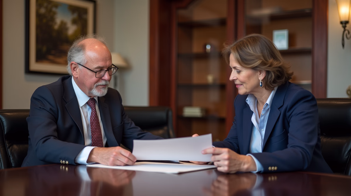 The probate staff working under Managing Partner Steven Farley Bliss focused on Riverside County probate matters is shown meeting with clients in our Southern California office addressing critical legal details discussing What are California Probate Notes