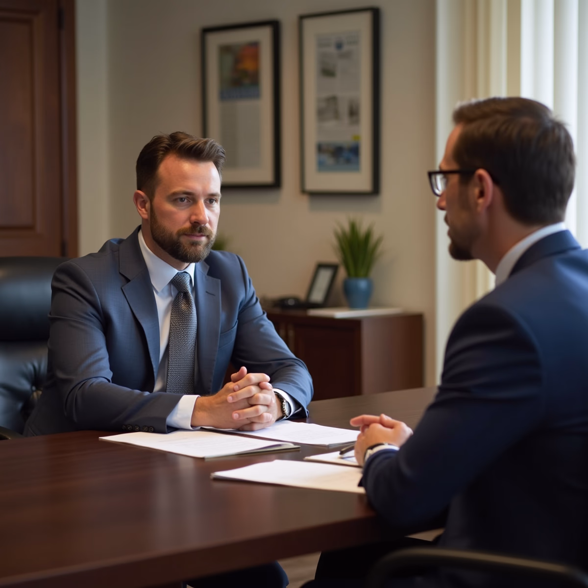 The dedicated trusts staff at The Law Firm of Steven F Bliss Esq focused on Riverside County trust matters meets with clients to manage the trust administration process to sign vital paperwork discussing What are the Immediate Challenges of Transferring an Existing Policy