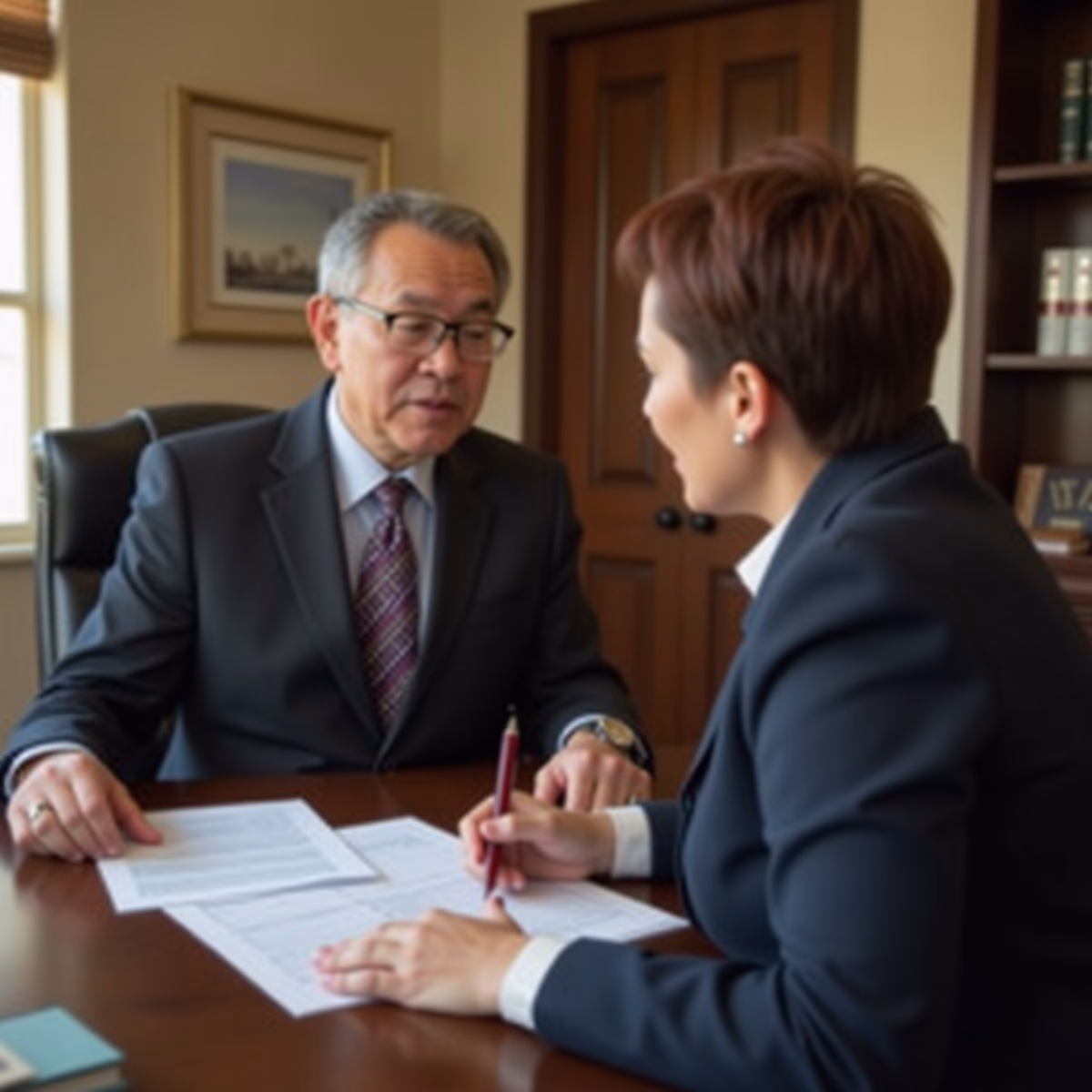 The dedicated trusts staff at The Law Firm of Steven F Bliss Esq focused on Riverside County trust matters meets with clients to manage the trust administration process to sign vital paperwork discussing What are the Key Elements of a TorchPassing Trust