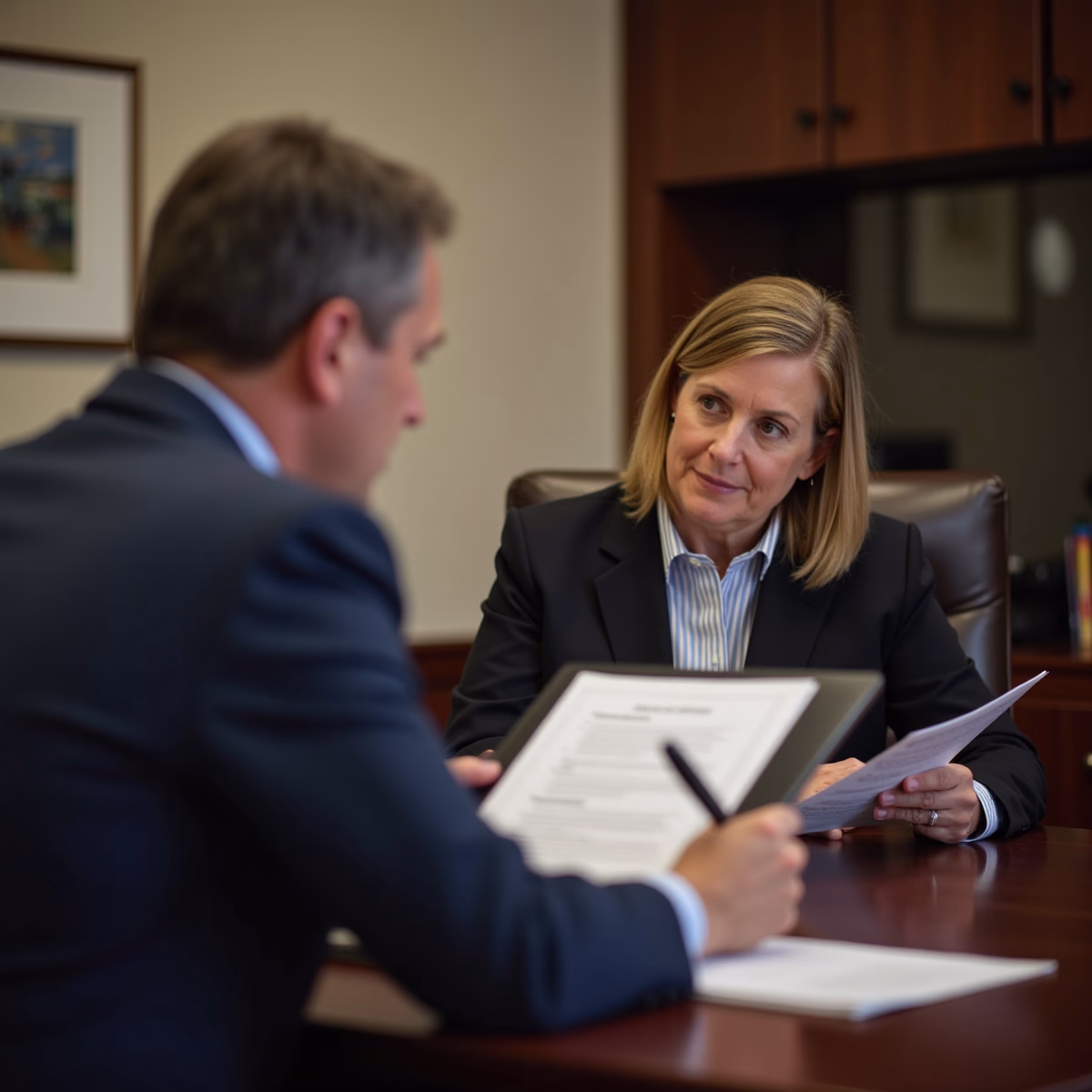 The dedicated trusts staff at The Law Firm of Steven F Bliss Esq focused on Riverside County trust matters meets with clients to manage the trust administration process to sign vital paperwork discussing What are the limitations of gifting business interests through a GRAT