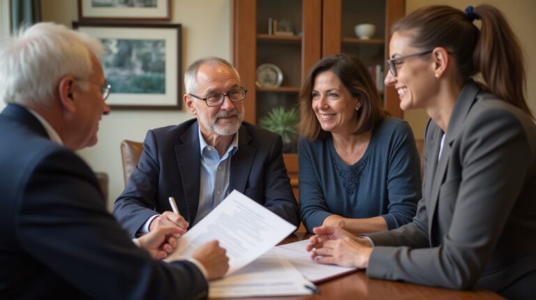 The dedicated trusts staff at The Law Firm of Steven F Bliss Esq focused on Riverside County trust matters meets with clients to manage the trust administration process to sign vital paperwork discussing What assets should be placed in a revocable living trust