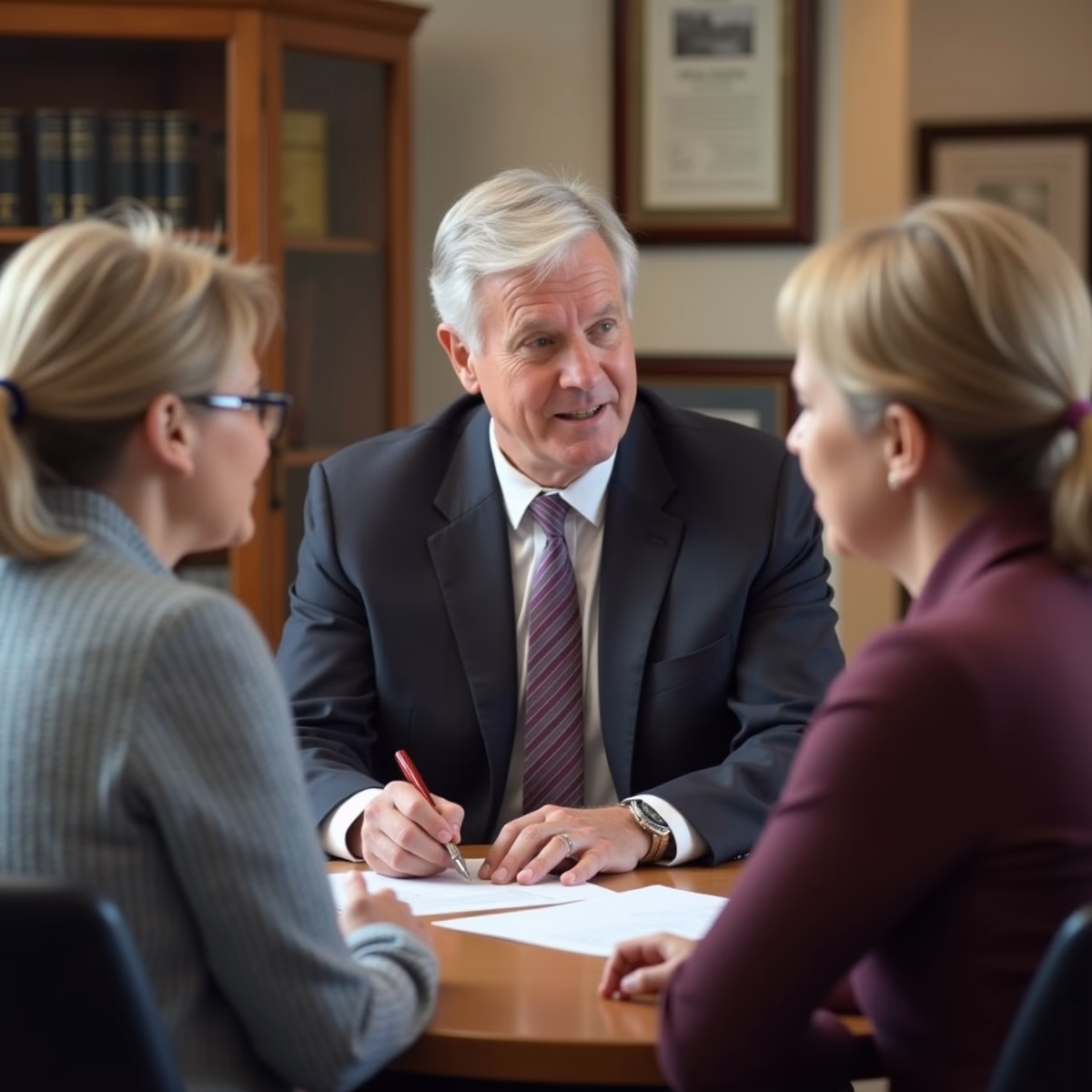 The probate staff working under Managing Partner Steven Farley Bliss focused on Riverside County probate matters is shown meeting with clients in our Southern California office addressing critical legal details discussing What causes California probate cases to spiral into delay disputes and extra cost