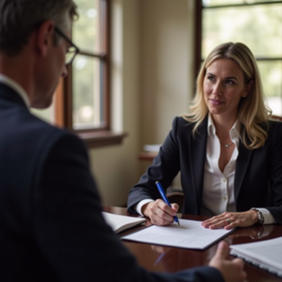 The probate staff working under Managing Partner Steven Farley Bliss focused on Riverside County probate matters is shown meeting with clients in our Southern California office addressing critical legal details discussing What constitutes a true probate emergency in Riverside County