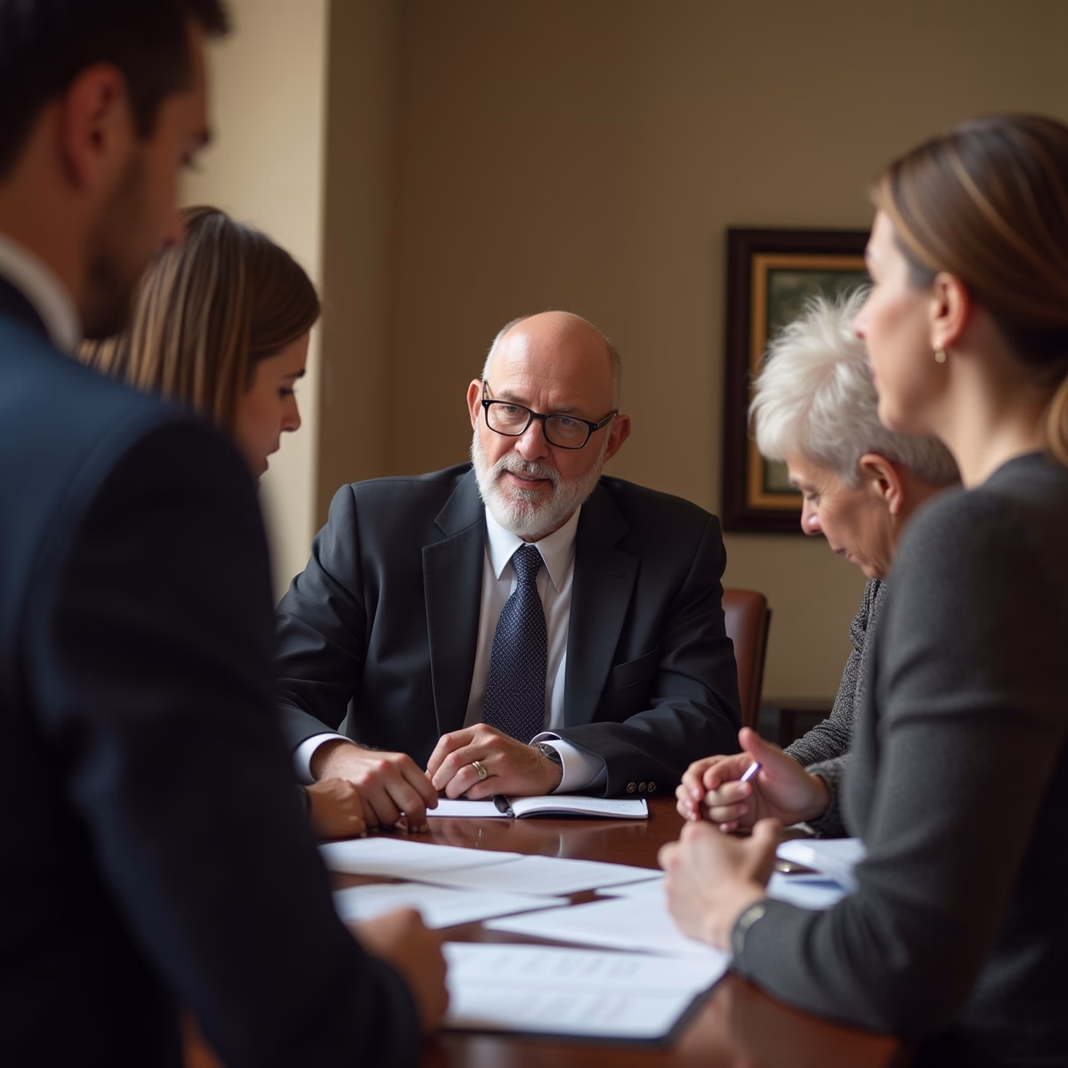 The probate staff working under Managing Partner Steven Farley Bliss focused on Riverside County probate matters is shown meeting with clients in our Southern California office addressing critical legal details discussing What determines whether a California probate estate closes smoothly or turns into litigation