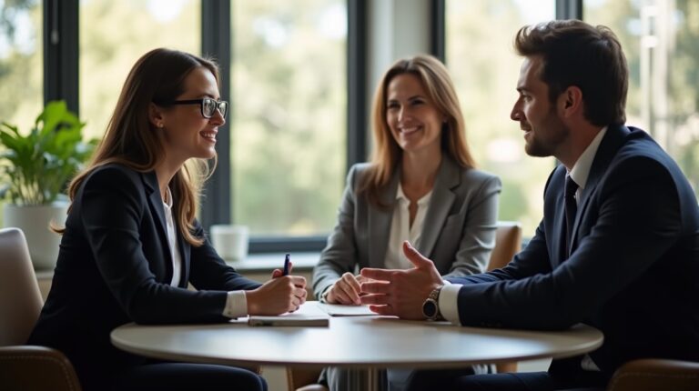 The dedicated trusts staff at The Law Firm of Steven F Bliss Esq focused on Riverside County trust matters meets with clients to manage the trust administration process to sign vital paperwork discussing What documents are required to transfer corporate shares to a trust