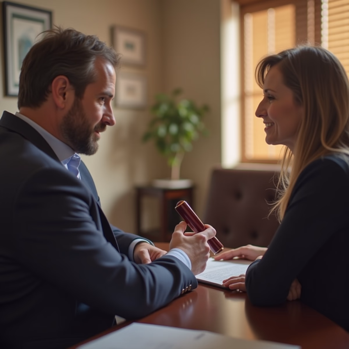 The probate staff working under Managing Partner Steven Farley Bliss focused on Riverside County probate matters is shown meeting with clients in our Southern California office addressing critical legal details discussing What exactly is QuasiCommunity Property