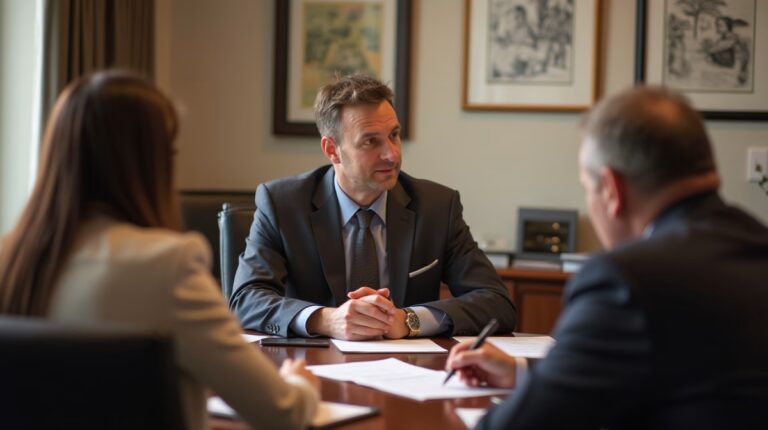The dedicated trusts staff at The Law Firm of Steven F Bliss Esq focused on Riverside County trust matters meets with clients to manage the trust administration process to sign vital paperwork discussing What happened to the grandchildrens inheritance in the case of a failed trust