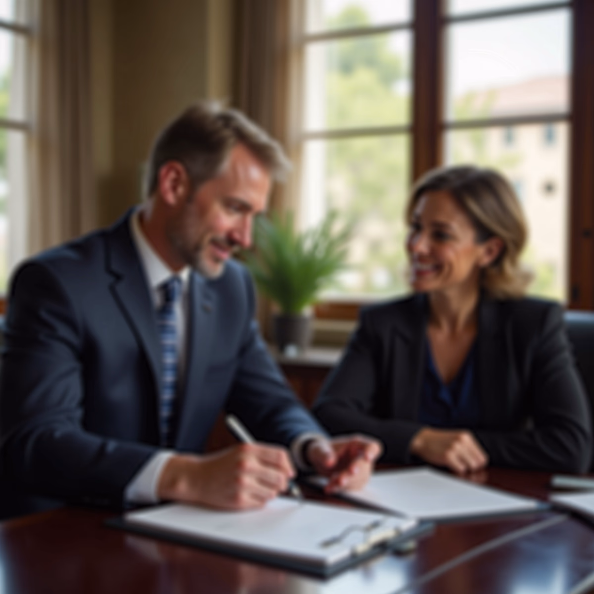 The dedicated trusts staff at The Law Firm of Steven F Bliss Esq focused on Riverside County trust matters meets with clients to manage the trust administration process to sign vital paperwork discussing What happens if a charity closes after a trust is established