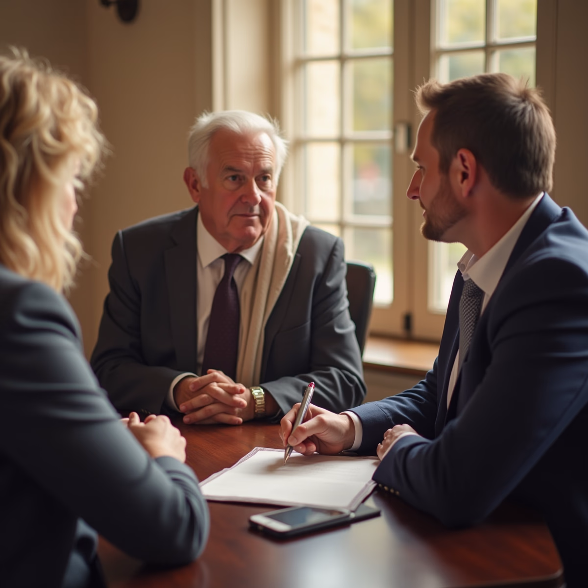 The probate staff working under Managing Partner Steven Farley Bliss focused on Riverside County probate matters is shown meeting with clients in our Southern California office addressing critical legal details discussing What happens when a probate estate has immediate cash needs