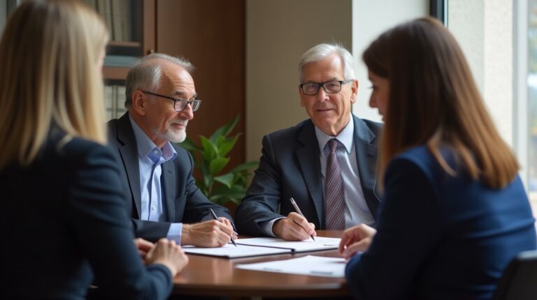 The probate staff working under Managing Partner Steven Farley Bliss focused on Riverside County probate matters is shown meeting with clients in our Southern California office addressing critical legal details discussing What is Intestate Probate