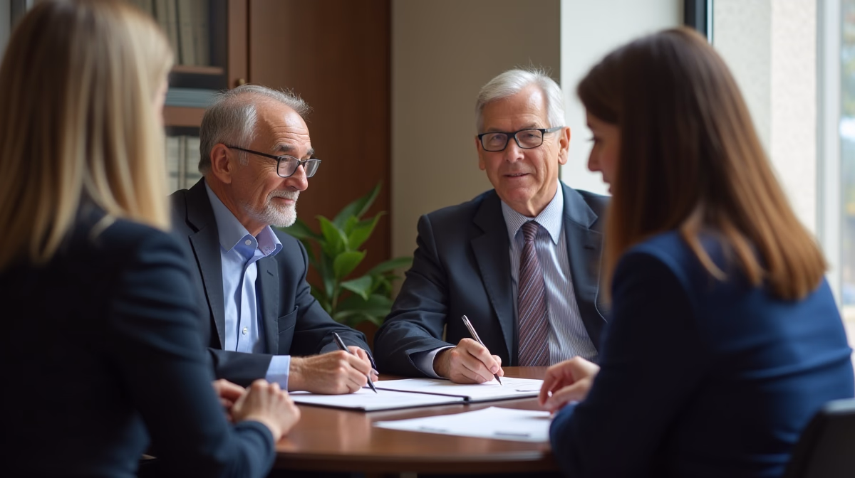 The probate staff working under Managing Partner Steven Farley Bliss focused on Riverside County probate matters is shown meeting with clients in our Southern California office addressing critical legal details discussing What is Intestate Probate