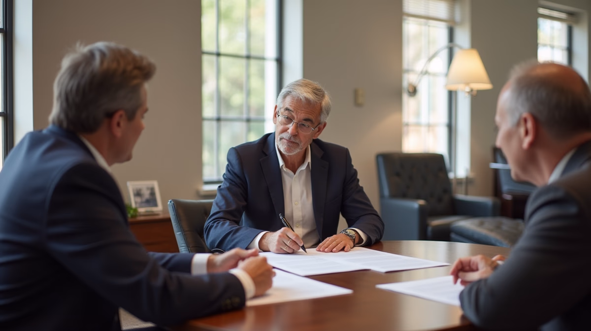 The probate staff working under Managing Partner Steven Farley Bliss focused on Riverside County probate matters is shown meeting with clients in our Southern California office addressing critical legal details discussing What is a Community Property Petition