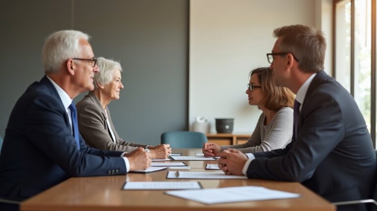 The probate staff working under Managing Partner Steven Farley Bliss focused on Riverside County probate matters is shown meeting with clients in our Southern California office addressing critical legal details discussing What is a Heggstad Petition