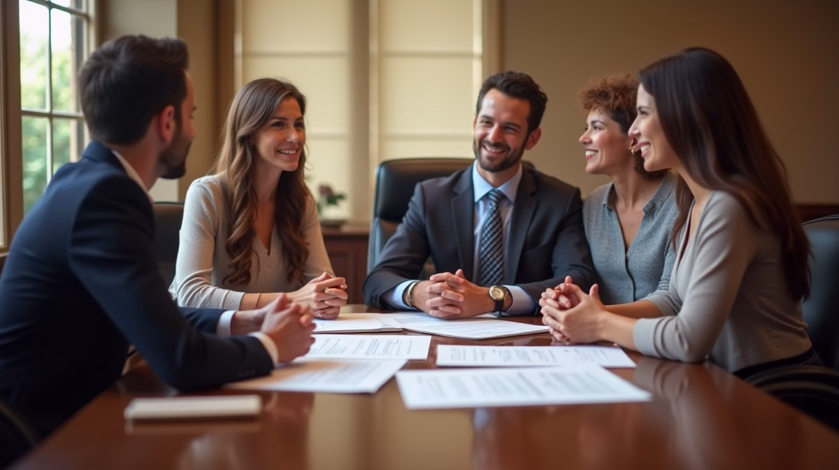 The probate staff working under Managing Partner Steven Farley Bliss focused on Riverside County probate matters is shown meeting with clients in our Southern California office addressing critical legal details discussing What is a Lost Will Petition