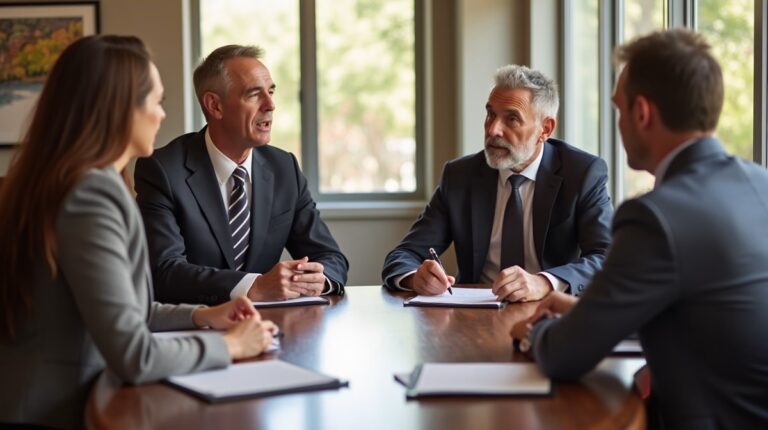 The probate staff working under Managing Partner Steven Farley Bliss focused on Riverside County probate matters is shown meeting with clients in our Southern California office addressing critical legal details discussing What is a Notice of Petition to Administer Estate