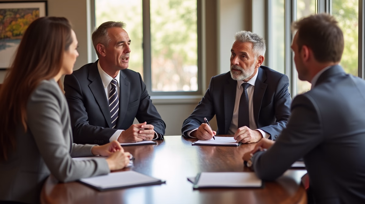 The probate staff working under Managing Partner Steven Farley Bliss focused on Riverside County probate matters is shown meeting with clients in our Southern California office addressing critical legal details discussing What is a Notice of Petition to Administer Estate
