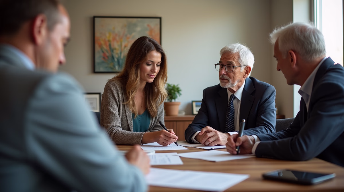 The probate staff working under Managing Partner Steven Farley Bliss focused on Riverside County probate matters is shown meeting with clients in our Southern California office addressing critical legal details discussing What is a Notice of Proposed Action
