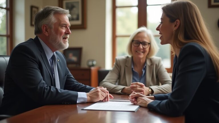 The probate staff working under Managing Partner Steven Farley Bliss focused on Riverside County probate matters is shown meeting with clients in our Southern California office addressing critical legal details discussing What is a Probate Commissioner