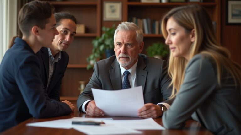 The probate staff working under Managing Partner Steven Farley Bliss focused on Riverside County probate matters is shown meeting with clients in our Southern California office addressing critical legal details discussing What is a Proof of Publication