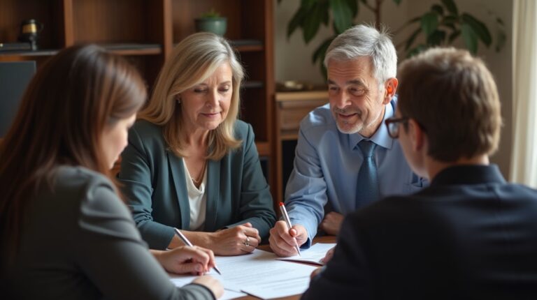 The probate staff working under Managing Partner Steven Farley Bliss focused on Riverside County probate matters is shown meeting with clients in our Southern California office addressing critical legal details discussing What is a Proof of Service of Notice