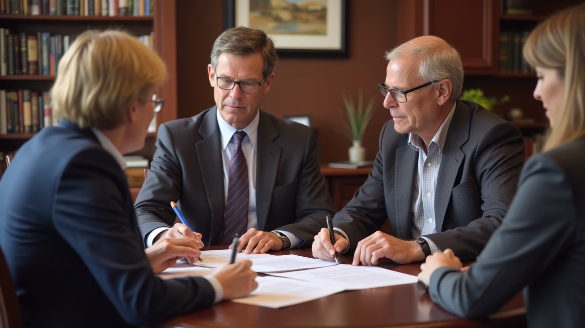 The probate staff working under Managing Partner Steven Farley Bliss focused on Riverside County probate matters is shown meeting with clients in our Southern California office addressing critical legal details discussing What is a Special Administration
