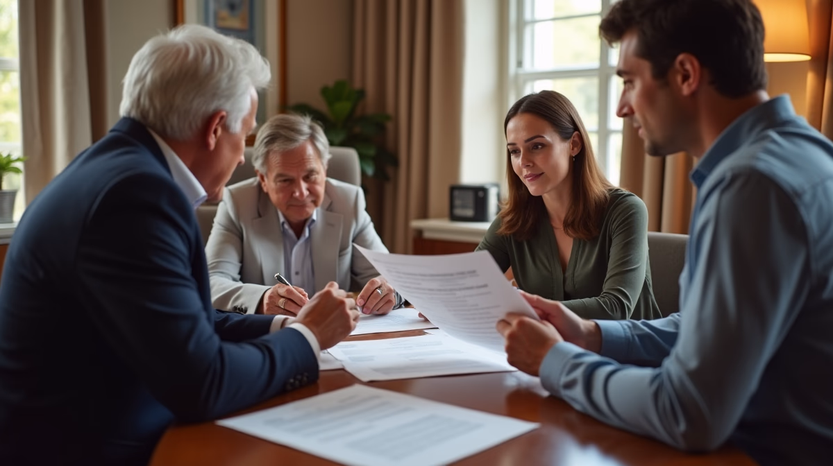 The probate staff working under Managing Partner Steven Farley Bliss focused on Riverside County probate matters is shown meeting with clients in our Southern California office addressing critical legal details discussing What is an Ex Parte Hearing in Probate